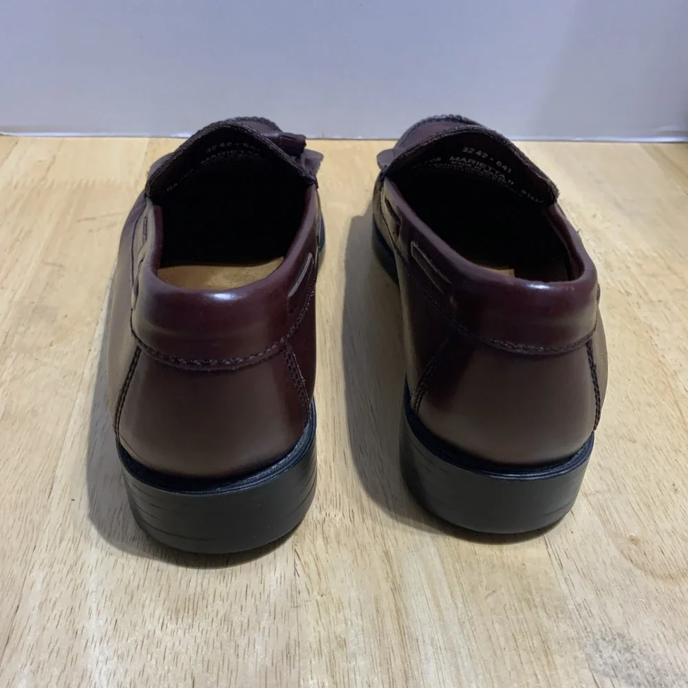 Vintage Men'sG.H Bass & Co Weejuns Sz‎ 9.5M Burgundy Marietta II Dress Shoes.